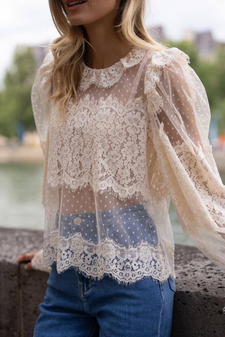 Blouse en dentelle RACHEL