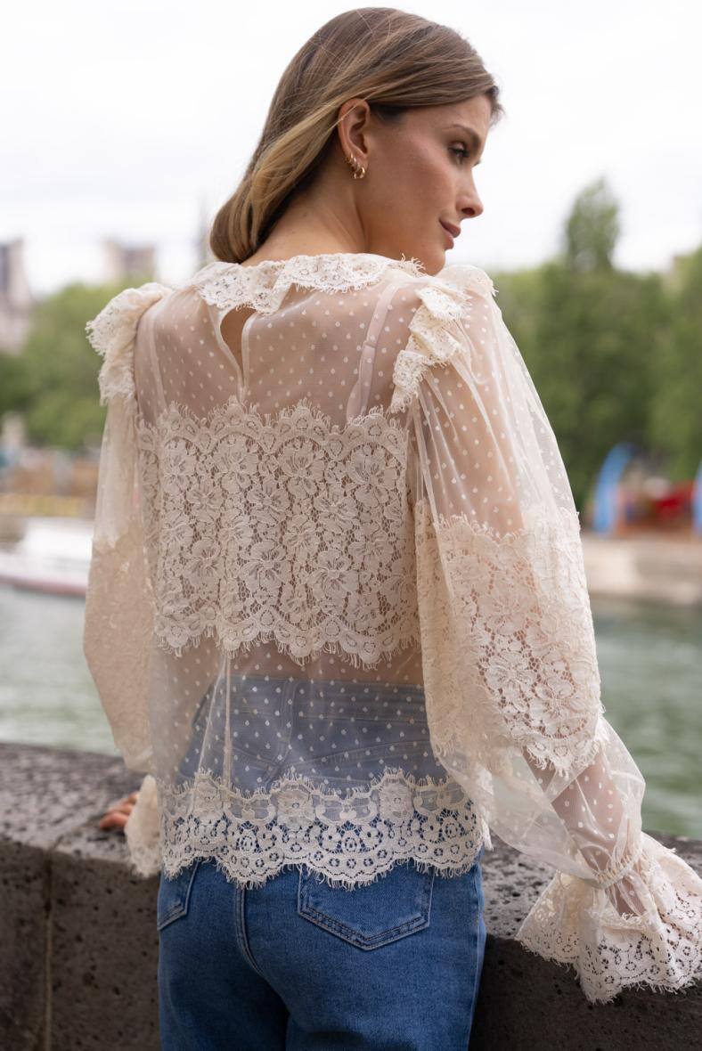 Blouse en dentelle RACHEL