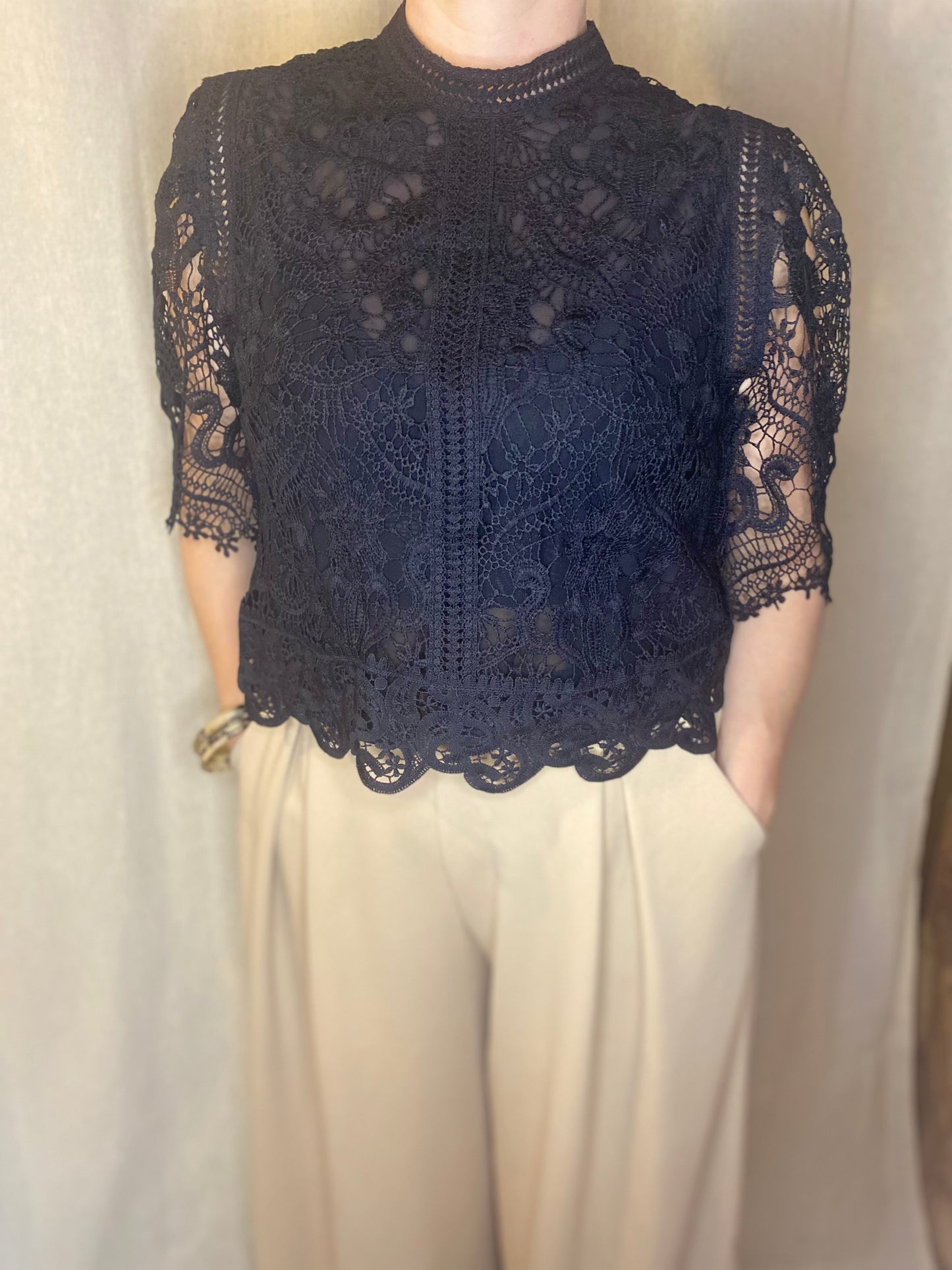 Blouse en dentelle CAMILLE