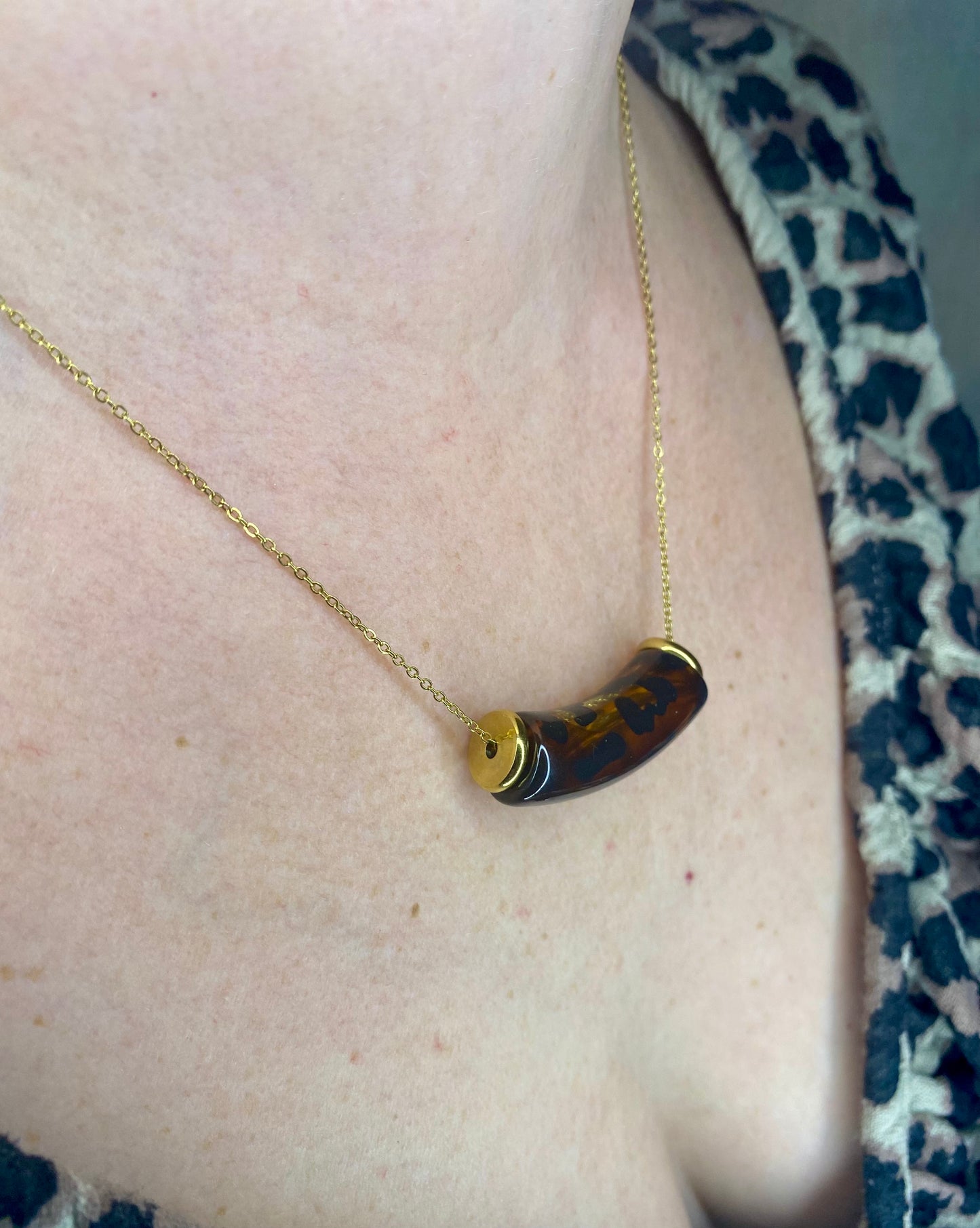 Collier léopard ELIO