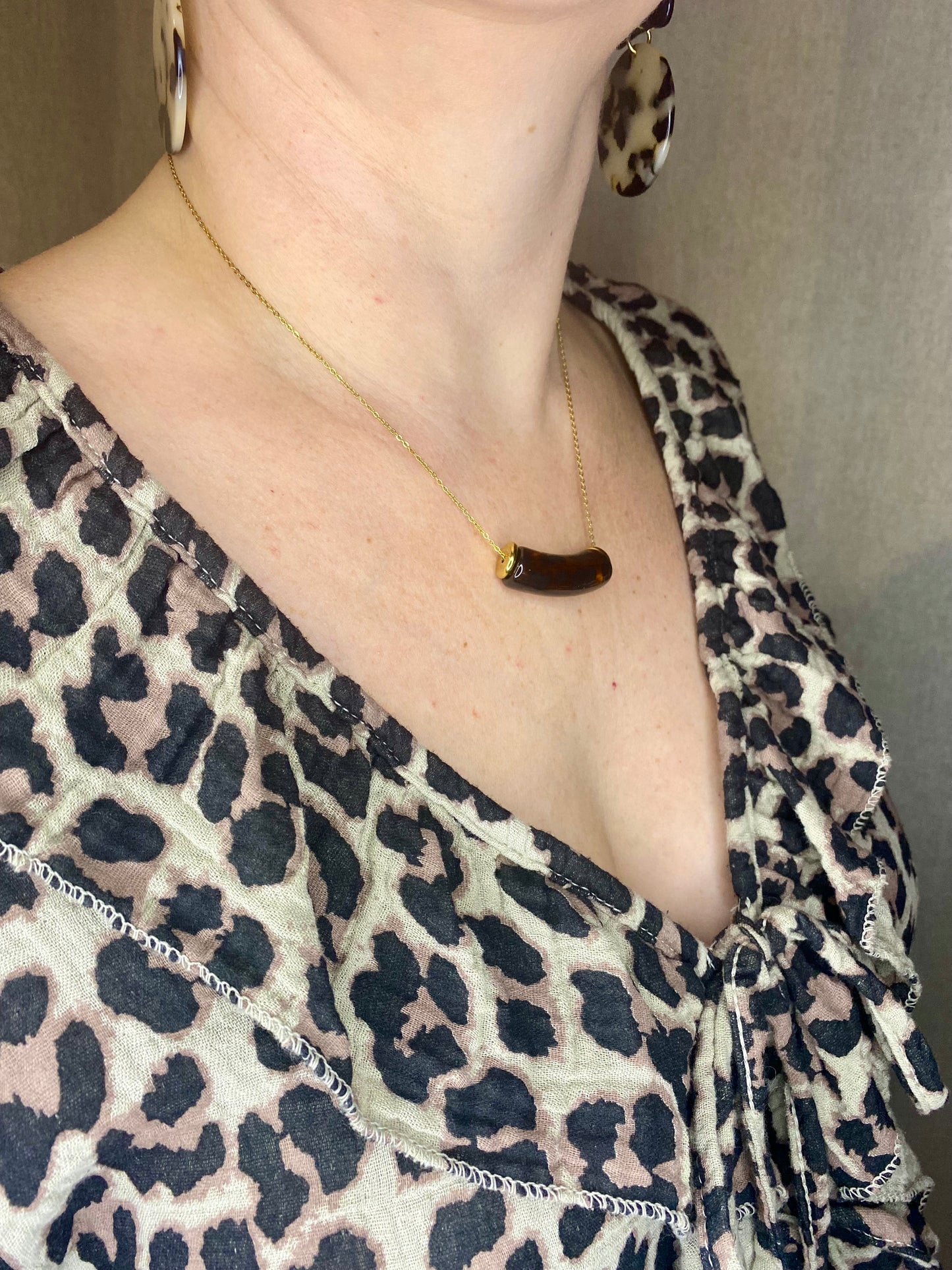 Collier léopard ELIO