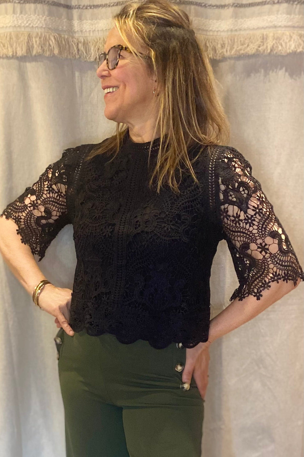 Blouse en dentelle CAMILLE